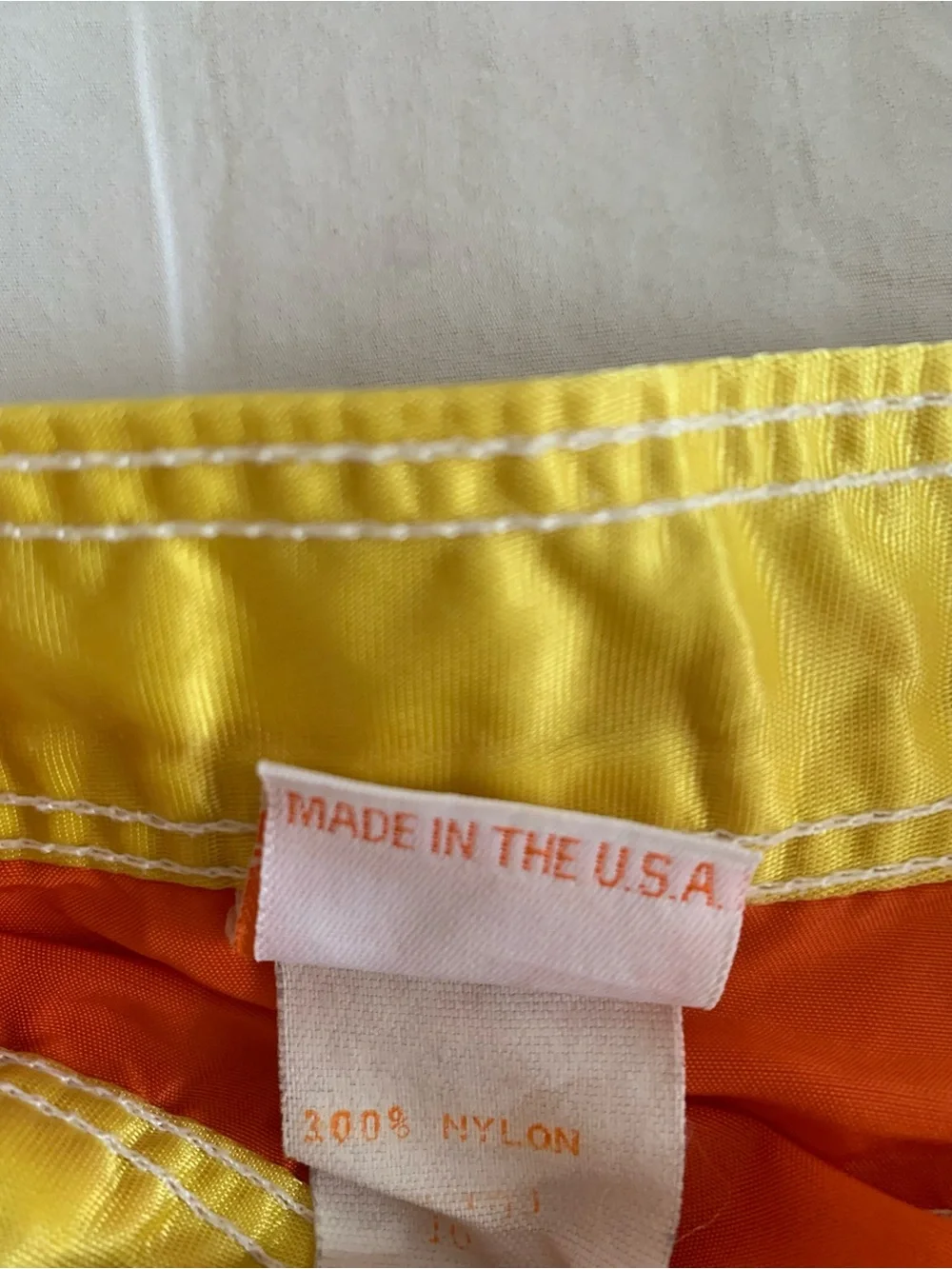 Vintage 70s/80s Kids Sundek Rainbow Board shorts 6/7T